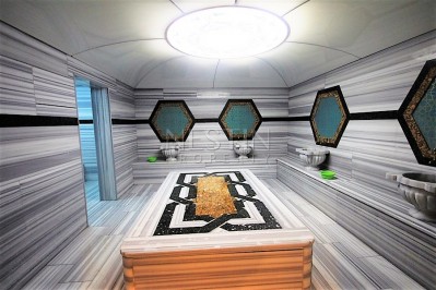 Двухуровневая квартира 2+1 с выходом в сад в Кестеле с мебелью фото 6