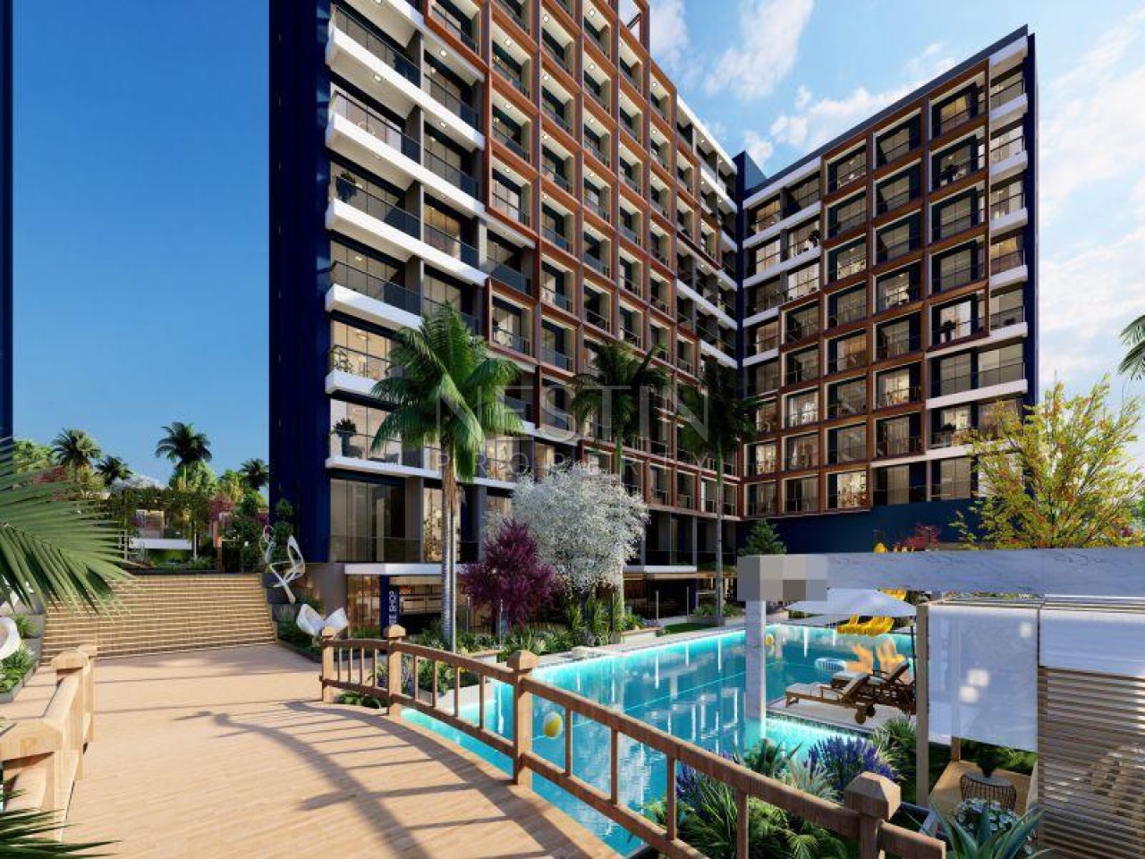 Новый ЖК на стадии строительства в городе Мерсин в районе Томюк в 520 м от Средиземного моря фото 2