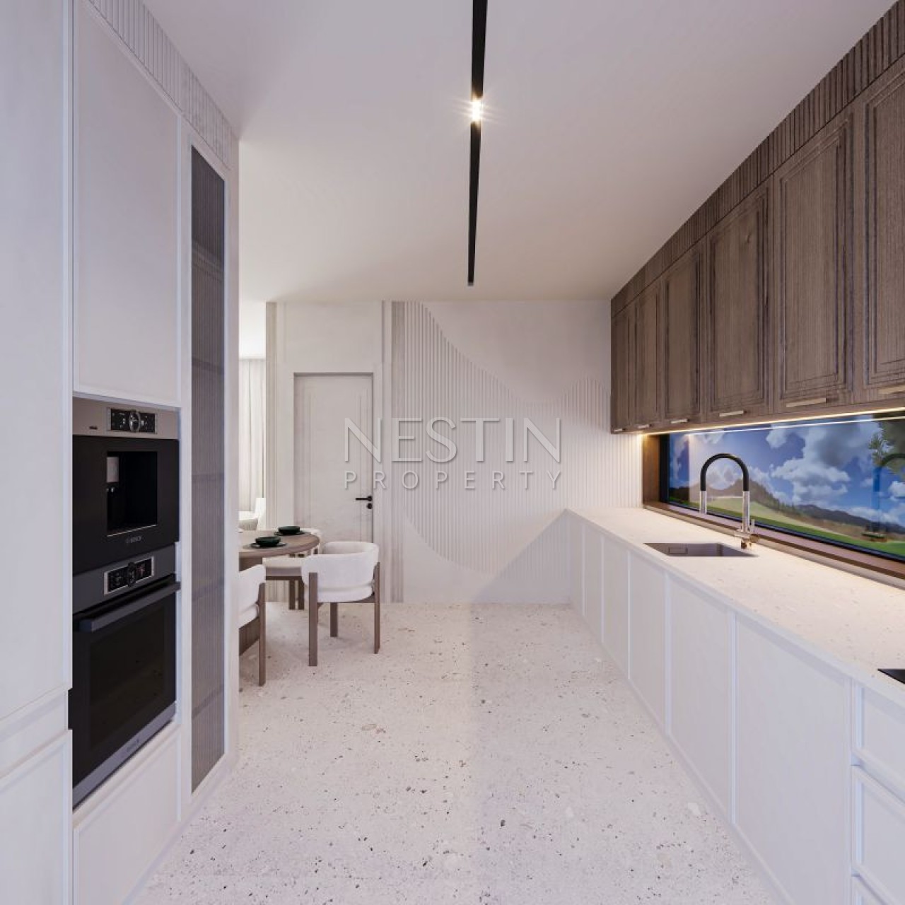 Hовый жилой комплекс на стадии строительства в городе Алания, в районе Кестель в 250 м от Средиземного моря. фото 15