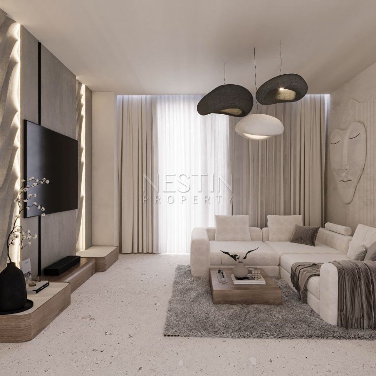 Hовый жилой комплекс на стадии строительства в городе Алания, в районе Кестель в 250 м от Средиземного моря. фото 18