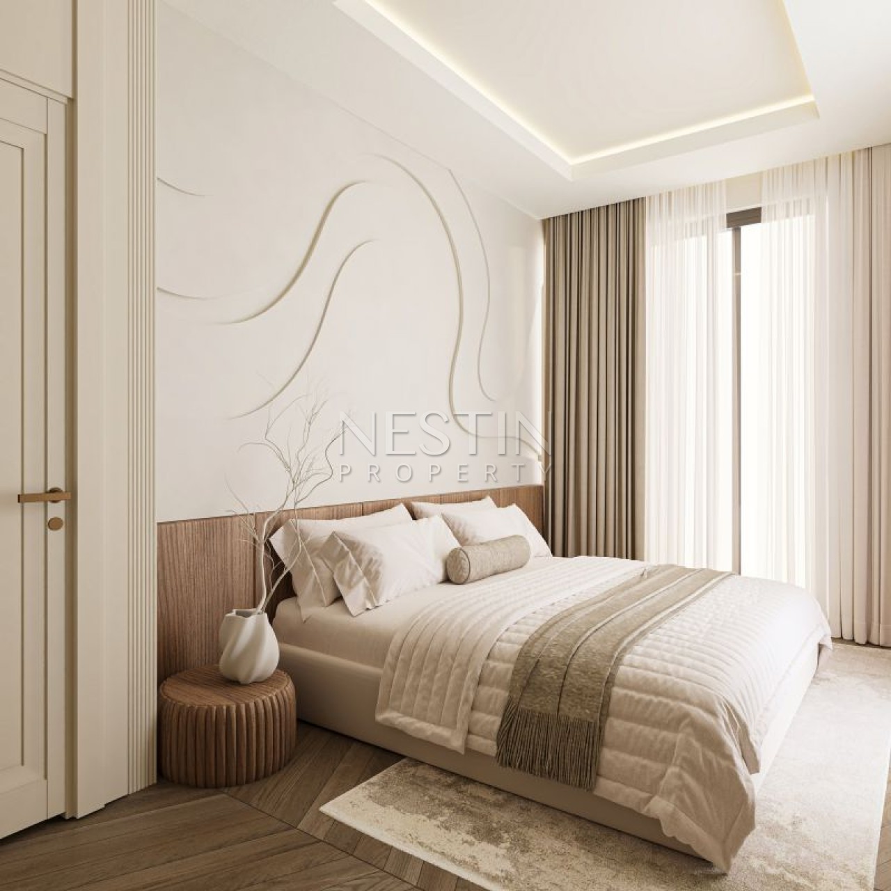 Hовый жилой комплекс на стадии строительства в городе Алания, в районе Кестель в 250 м от Средиземного моря. фото 20