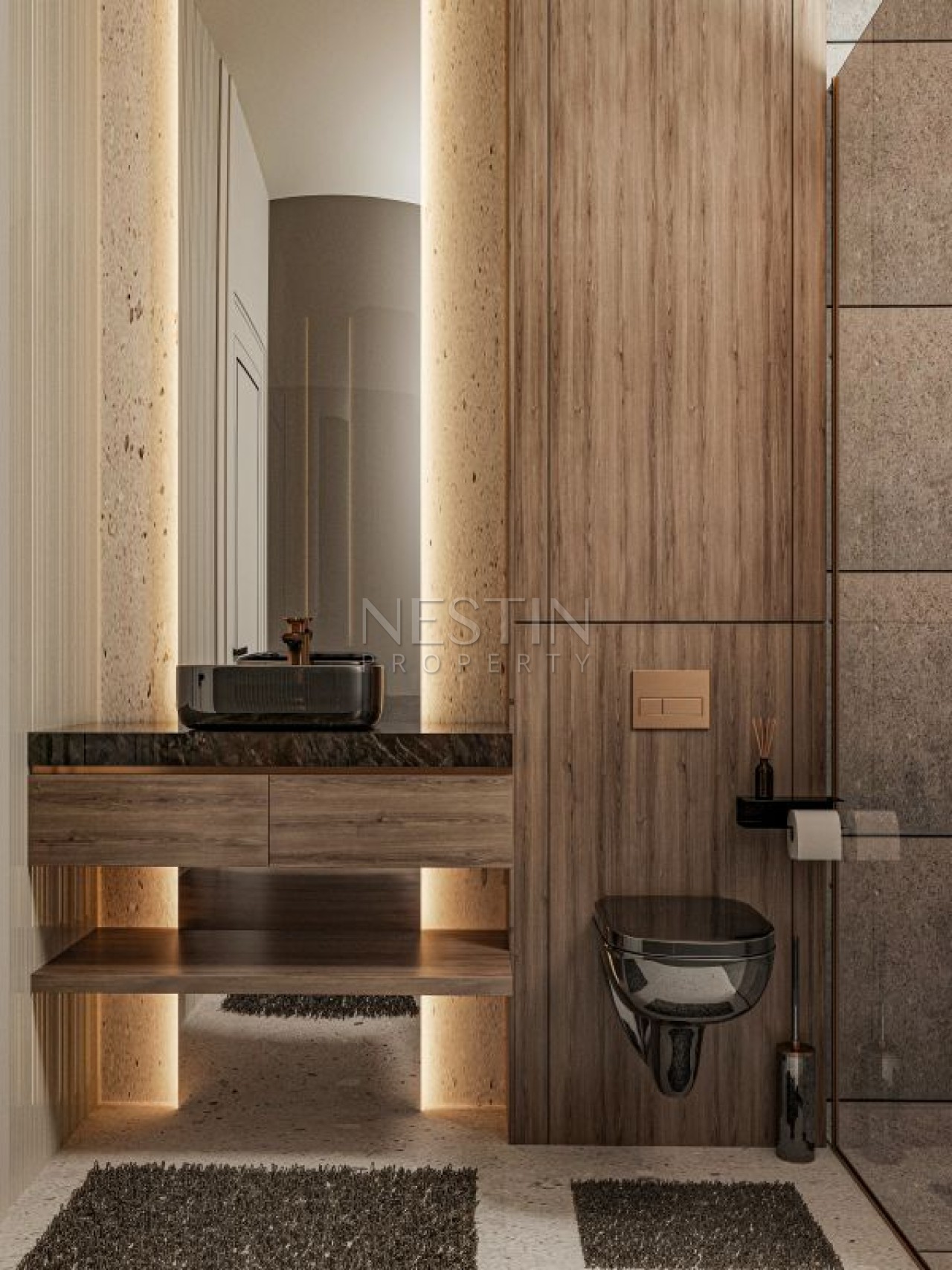 Hовый жилой комплекс на стадии строительства в городе Алания, в районе Кестель в 250 м от Средиземного моря. фото 22