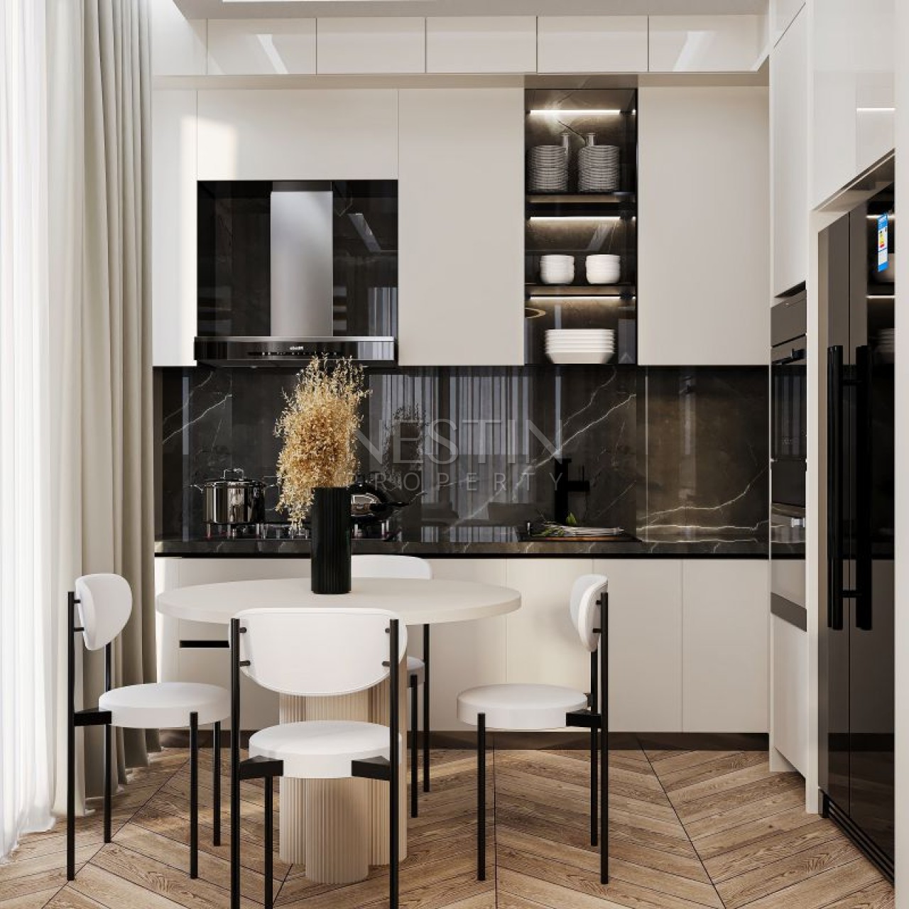 Hовый жилой комплекс на стадии строительства в городе Алания, в районе Кестель в 250 м от Средиземного моря. фото 24