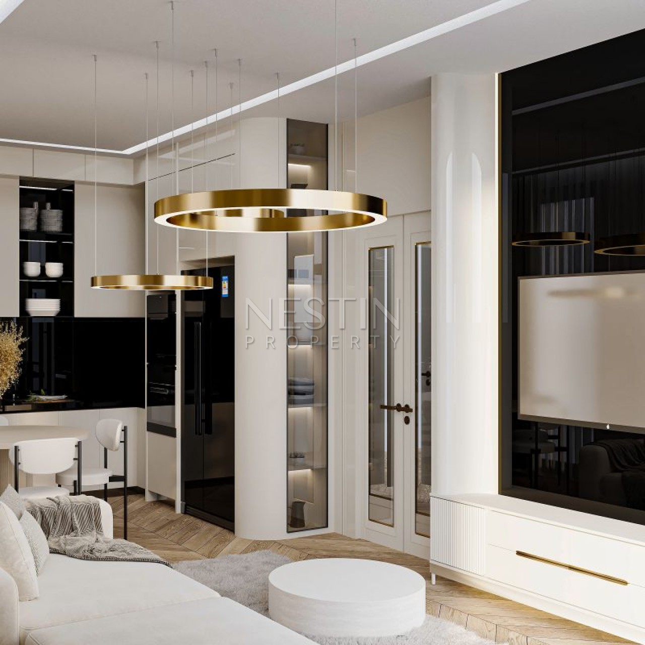 Hовый жилой комплекс на стадии строительства в городе Алания, в районе Кестель в 250 м от Средиземного моря. фото 25