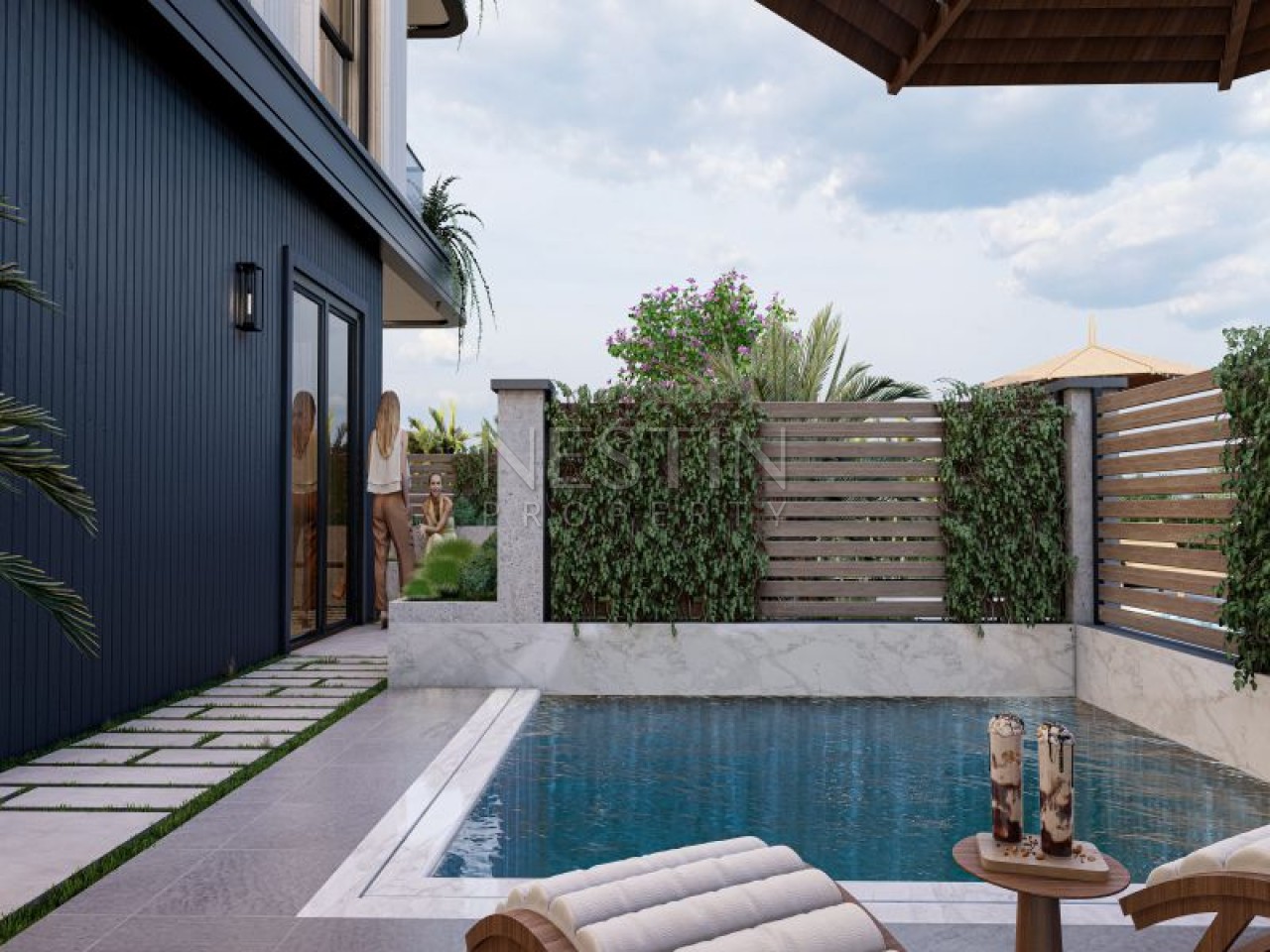 Hовый жилой комплекс на стадии строительства в городе Алания, в районе Кестель в 250 м от Средиземного моря. фото 35