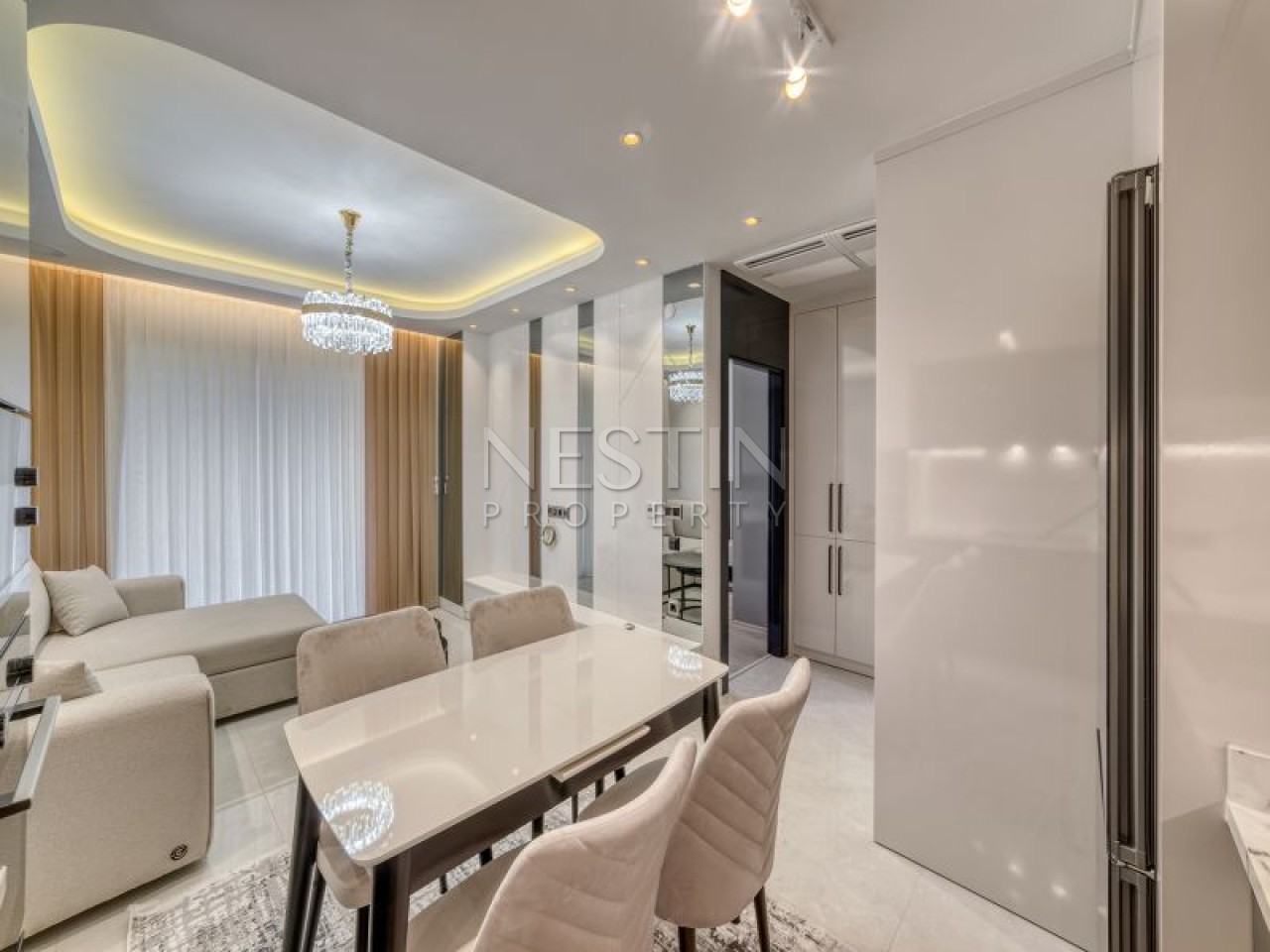 Новый проект на стадии строительства в районе Оба в 300 м от моря фото 14