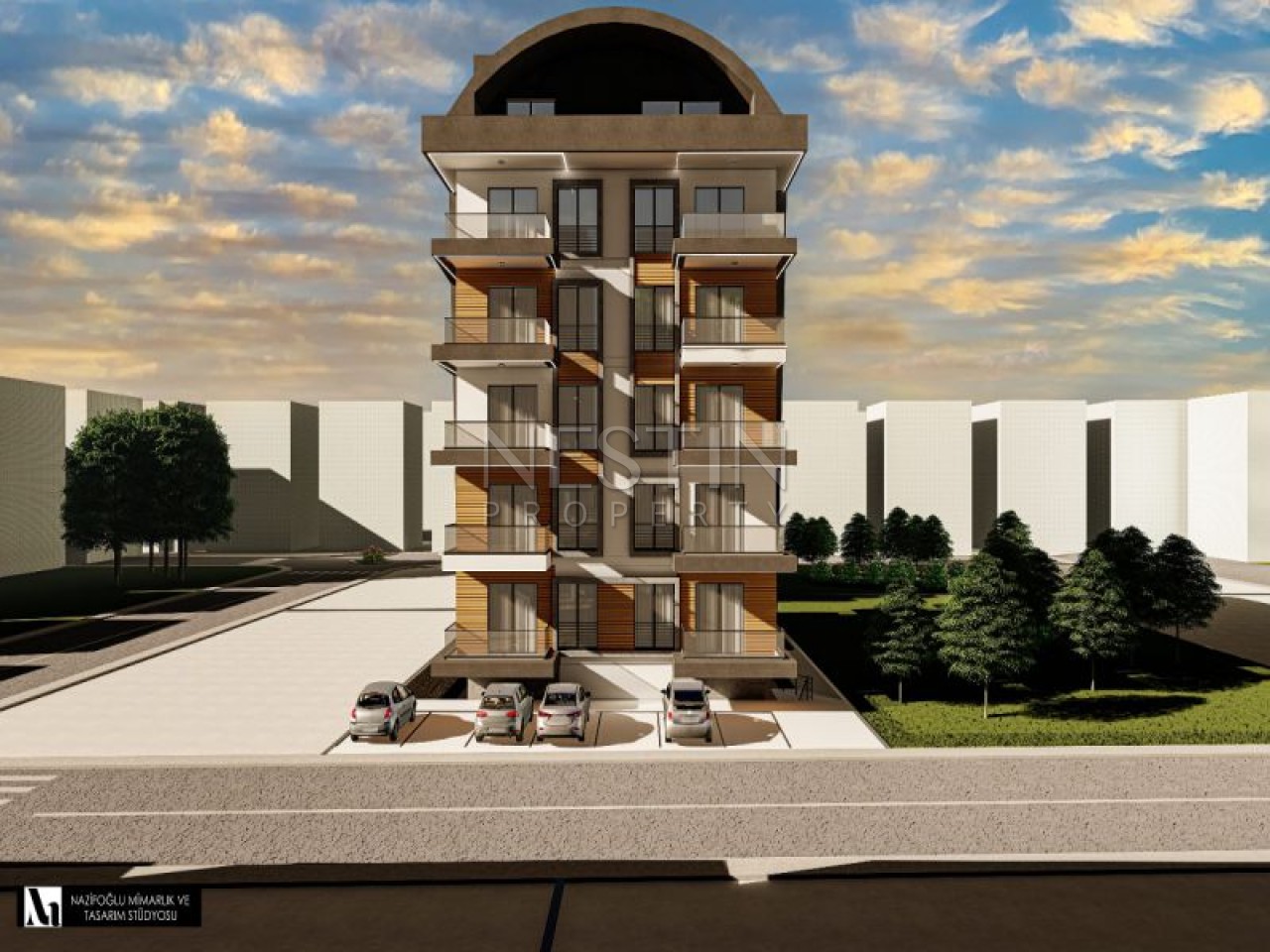 Новый жилой комплекс на стадии строительства в районе Махмутлар в 600 м от Средиземного моря фото 10