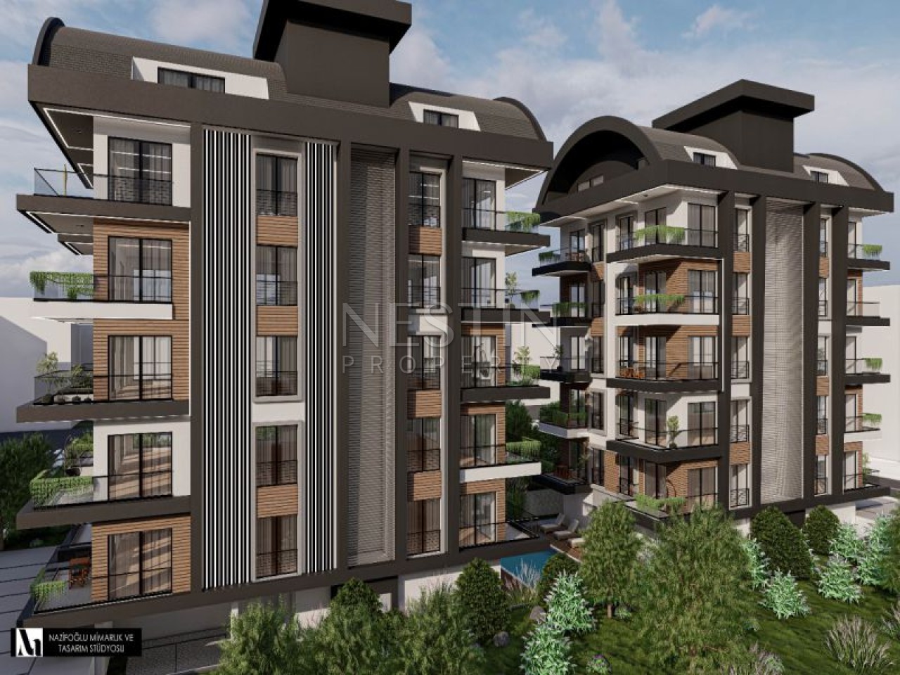 Новый жилой комплекс на стадии строительства в районе Махмутлар в 600 м от Средиземного моря фото 15