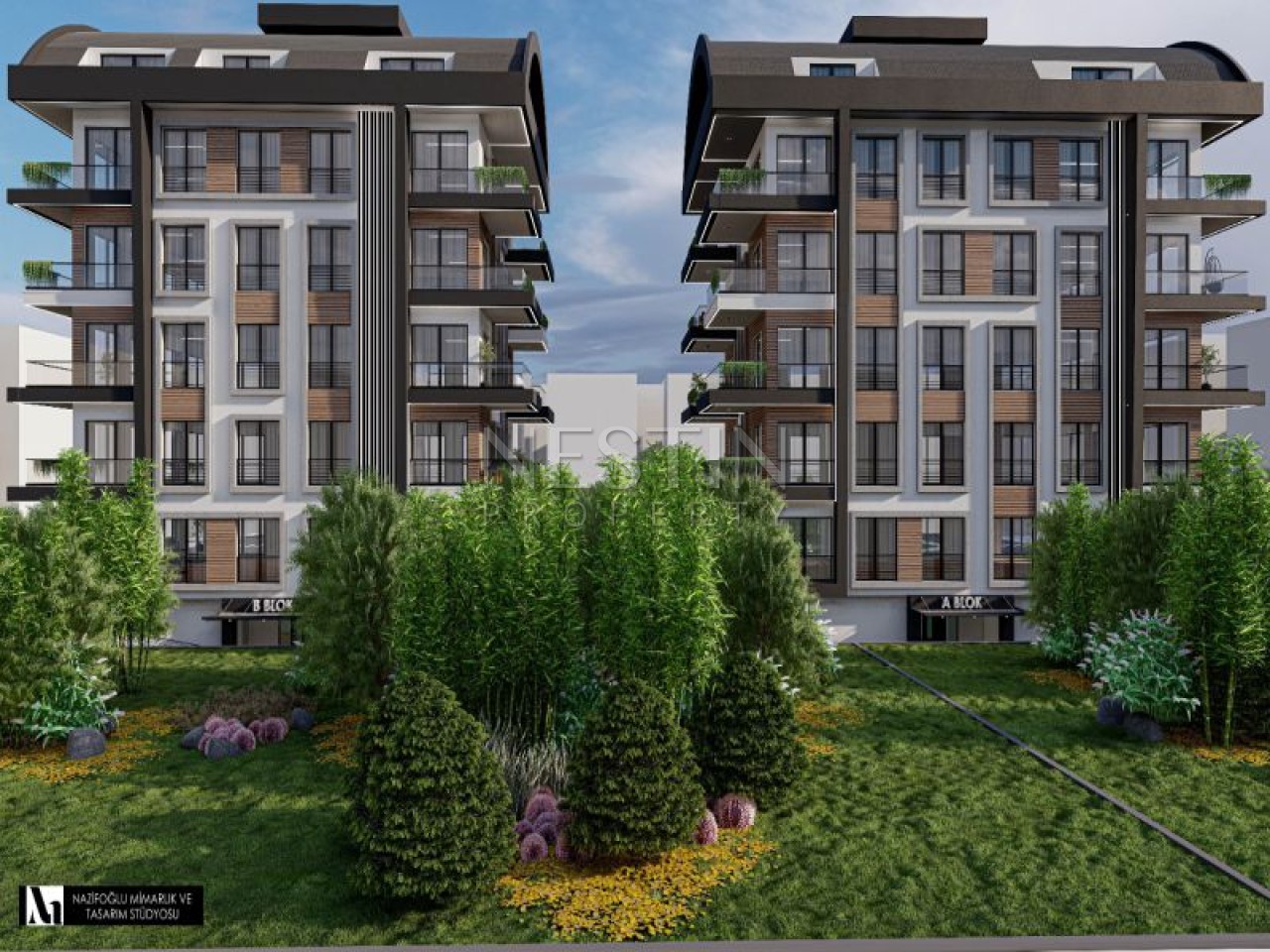 Новый жилой комплекс на стадии строительства в районе Махмутлар в 600 м от Средиземного моря фото 16