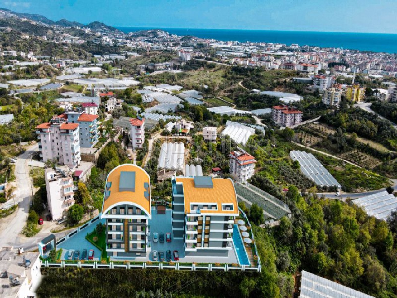 Квартира 1+1, 2+1, 4+1 в районе Паяллар в новом ЖК в 2700 м от Средиземного моря. фото 4