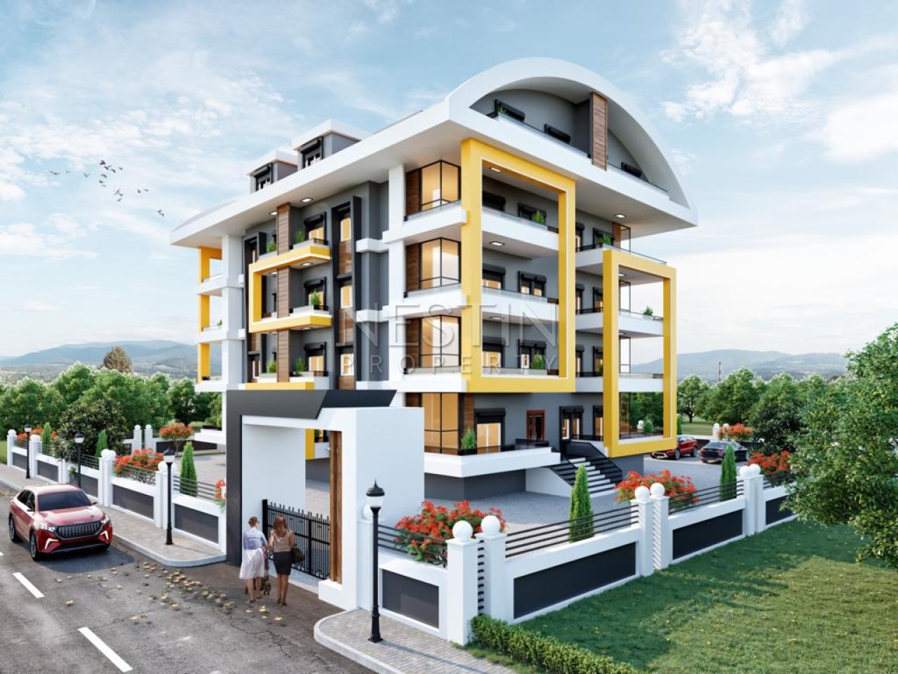 Новый жилой комплекс в районе Паяллар в 1400 м от Средиземного моря фото 2