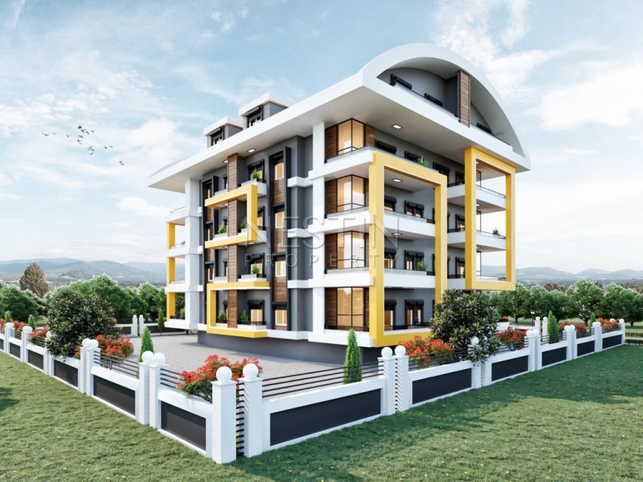 Новый жилой комплекс в районе Паяллар в 1400 м от Средиземного моря фото 4