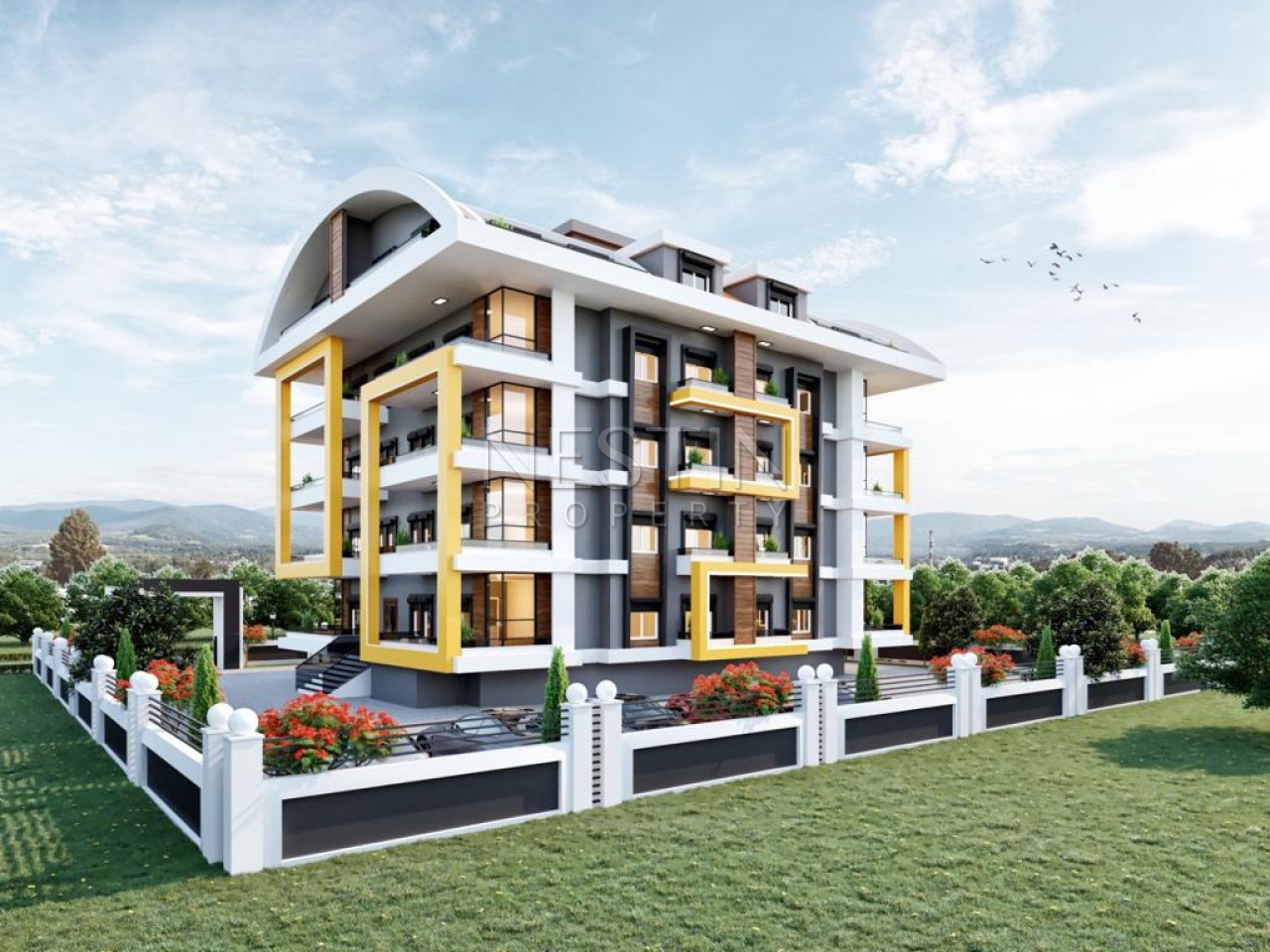 Новый жилой комплекс в районе Паяллар в 1400 м от Средиземного моря фото 6