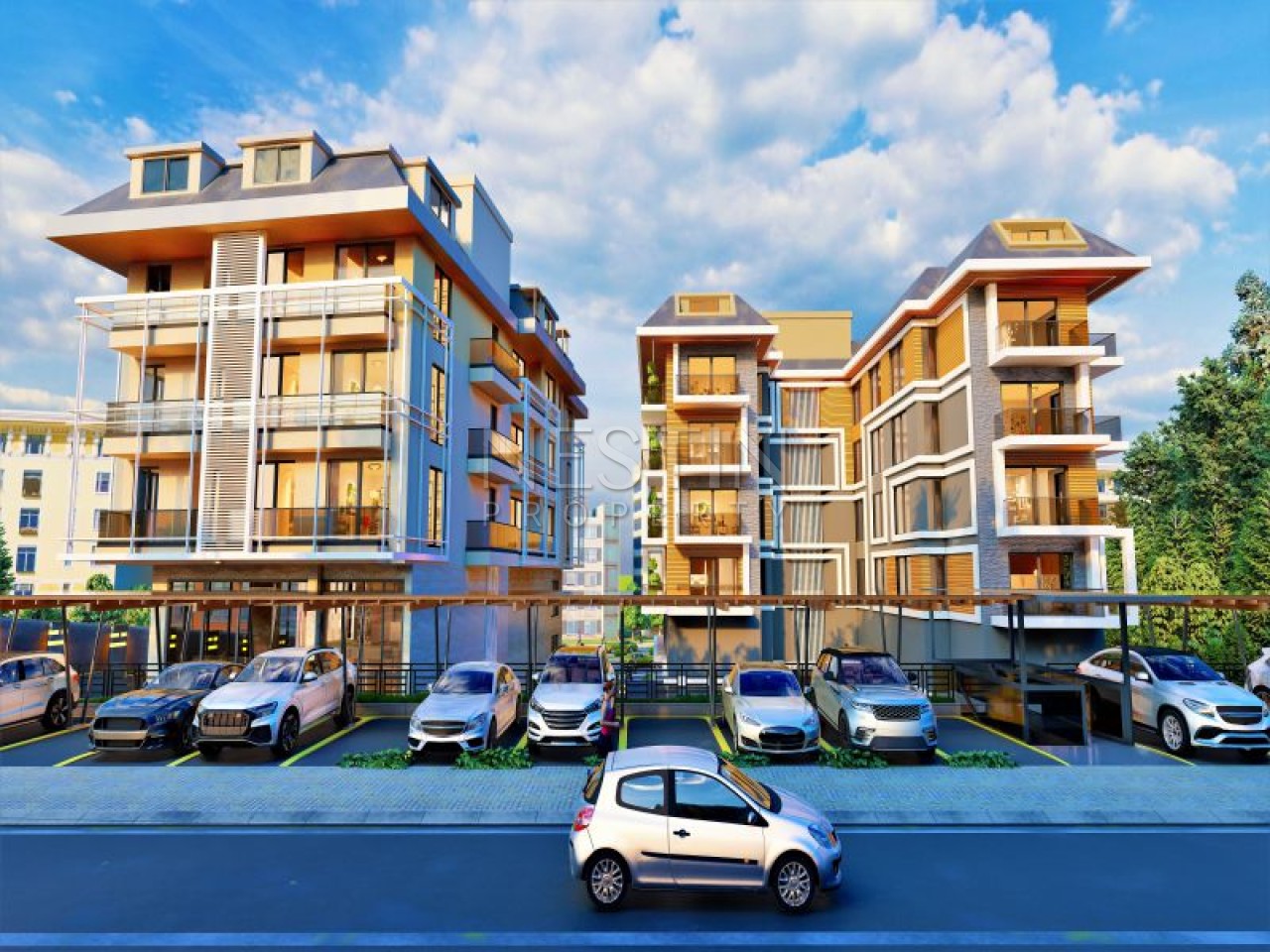 Стильный проект нового жилого комплекса в центре города Аланья фото 3