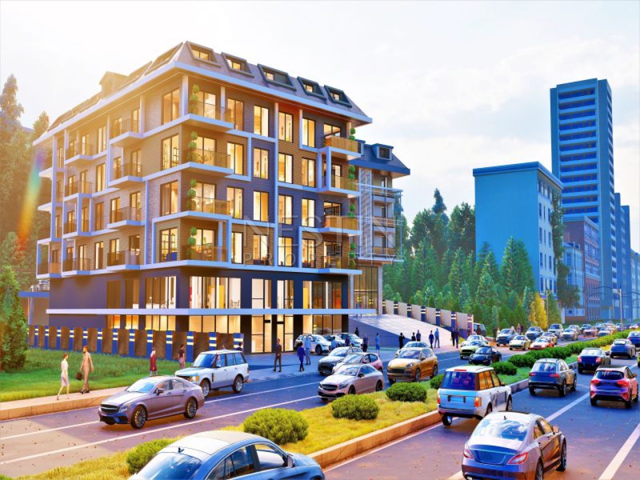 Стильный проект нового жилого комплекса в центре города Аланья фото 4