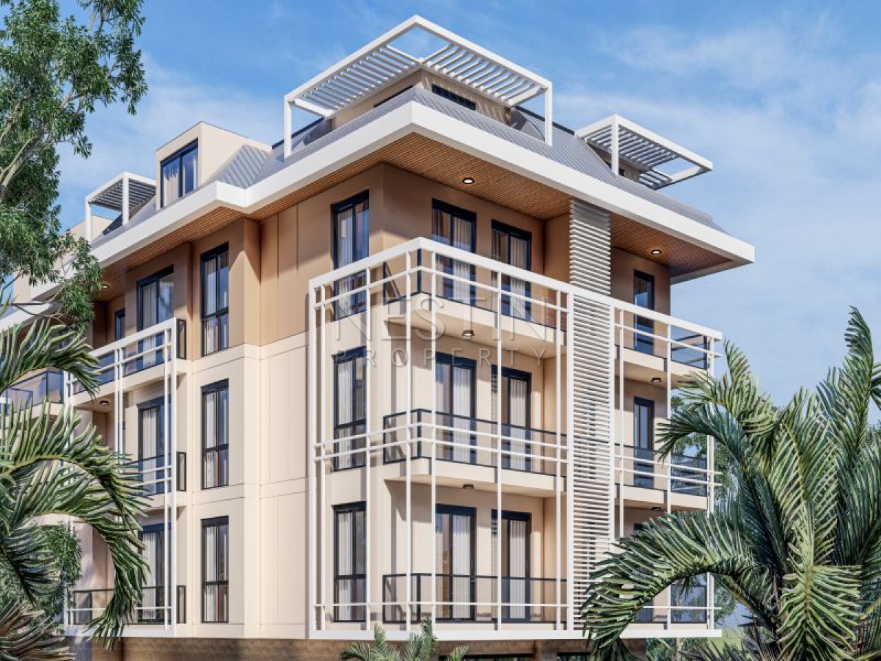 Стильный проект нового жилого комплекса в центре города Аланья фото 6