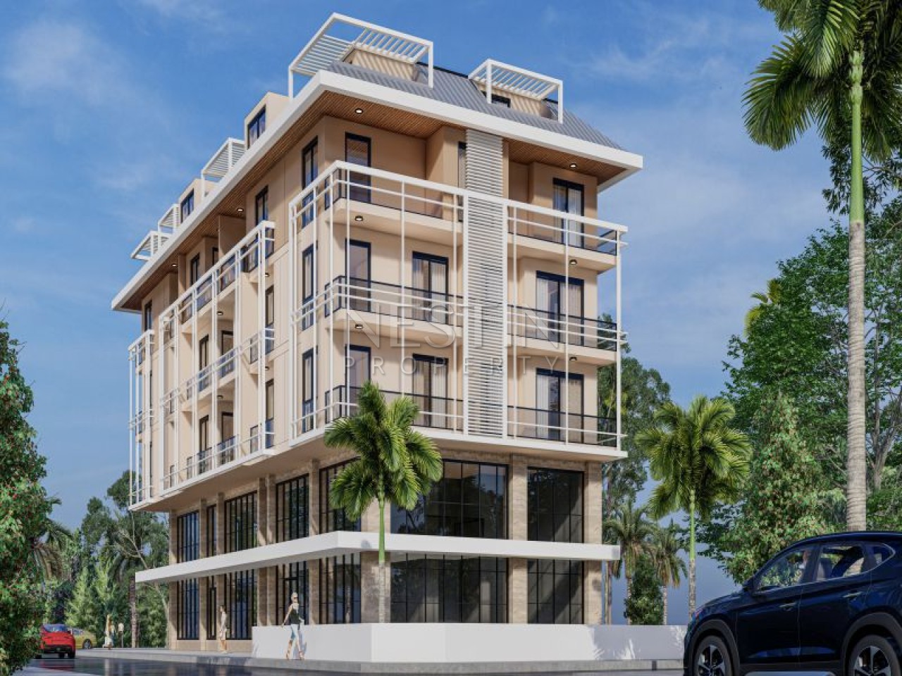 Стильный проект нового жилого комплекса в центре города Аланья фото 7