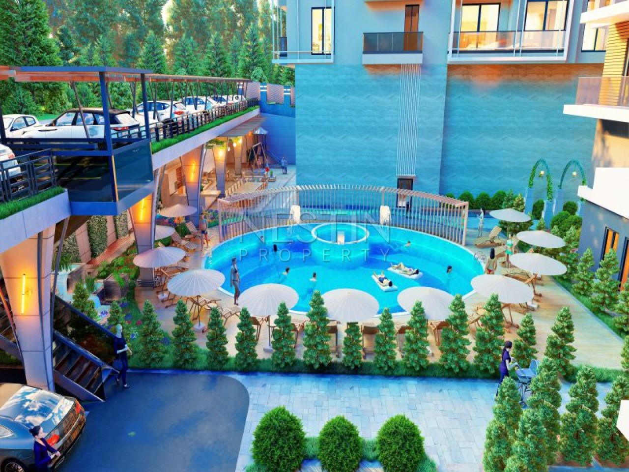 Стильный проект нового жилого комплекса в центре города Аланья фото 37