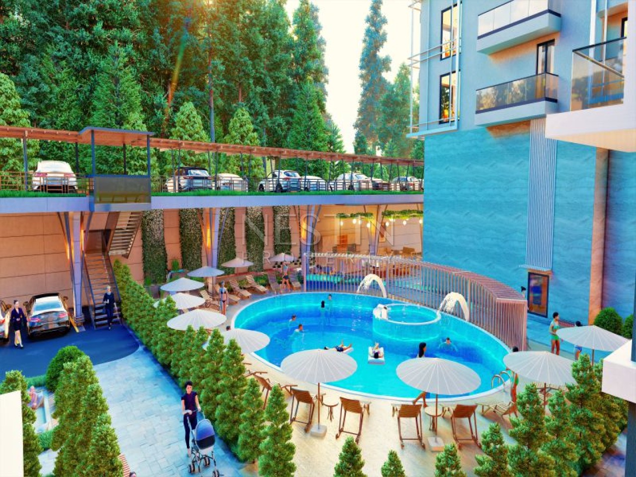 Стильный проект нового жилого комплекса в центре города Аланья фото 39