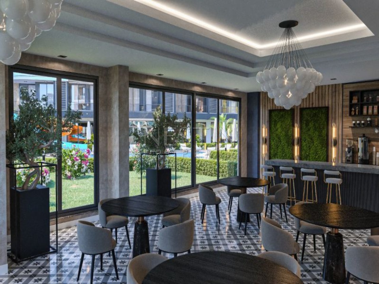 Hовый жилой комплекс на стадии строительства в центре Алании в районе Чиплаклы в 2800 метрах от Cредиземного моря. фото 33