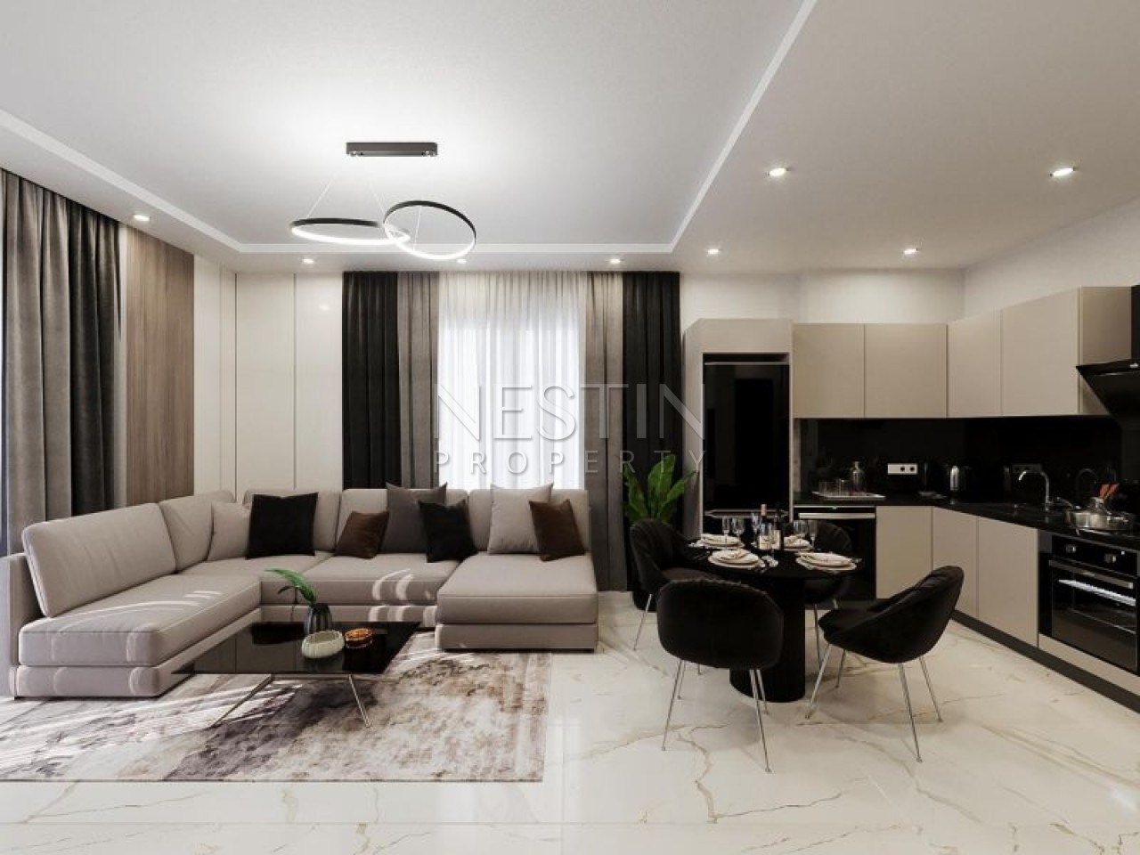 Квартира в районе Махмутлар в новом ЖК в 1500 м от Средиземного моря фото 9