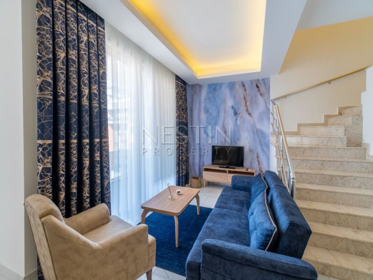 Квартира дуплекс 2+1 в центре Аланьи в 250 м от Средиземного моря фото 7