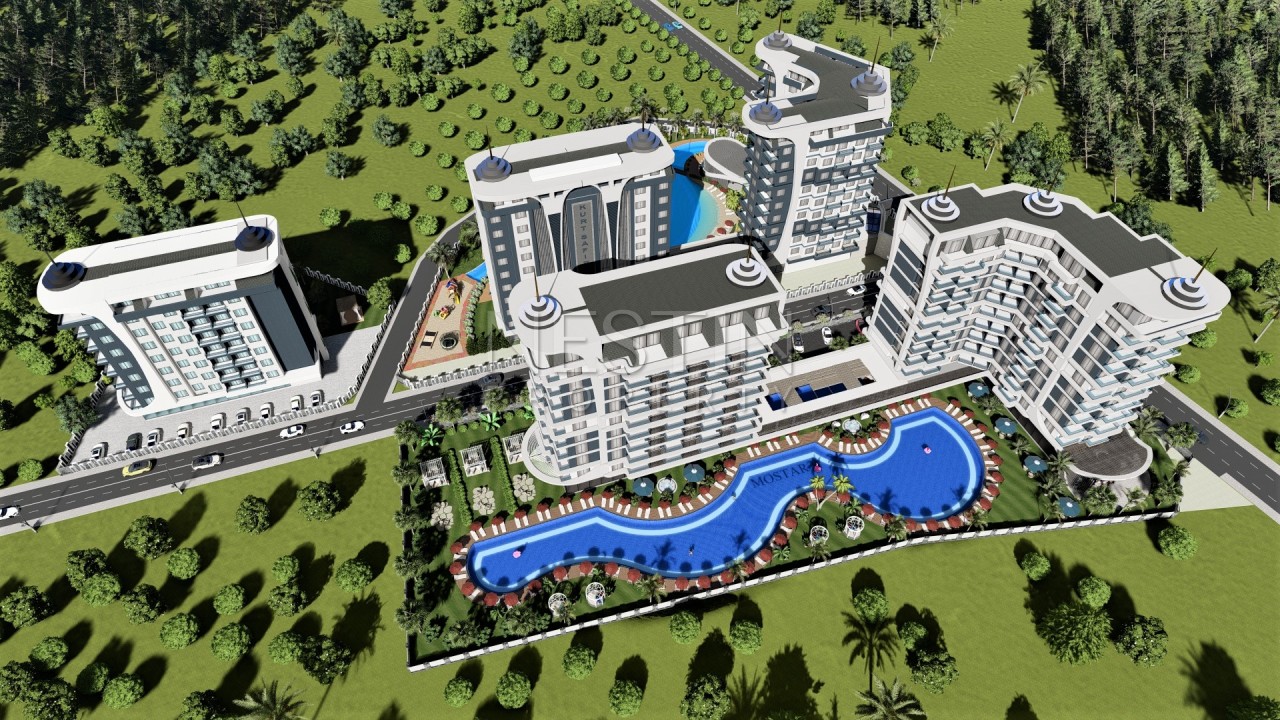 Жилой комплекс в Авсалларе с длительной рассрочкой и отельной инфраструктурой фото 5