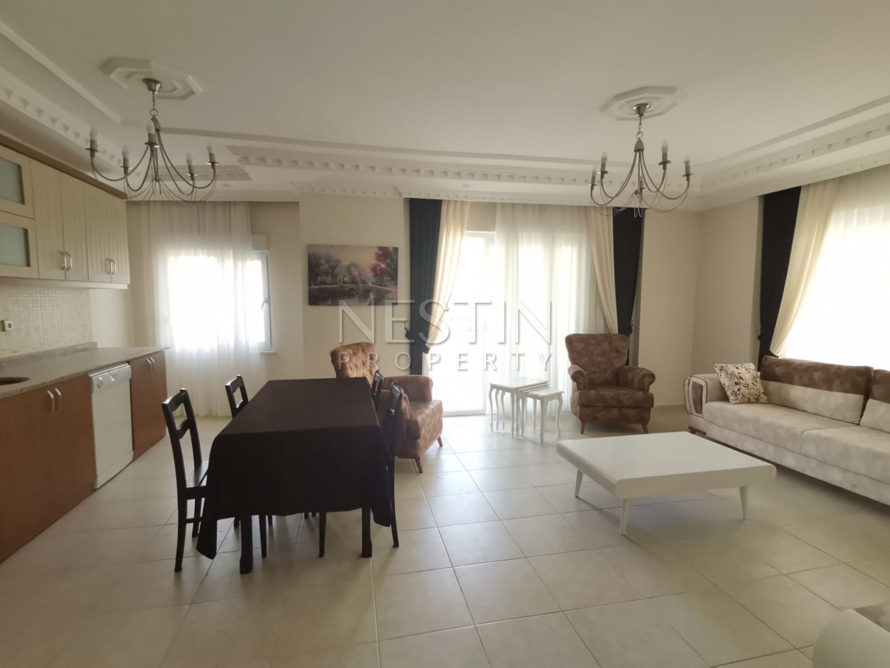 Квартира 2+1 с мебелью и техникой в Махмутларе фото 5