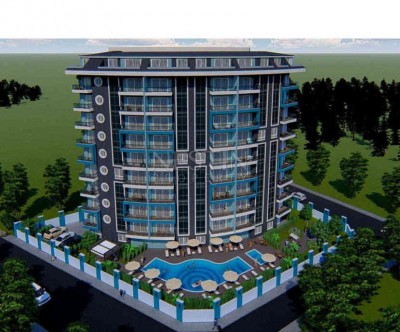 Квартиры 1+1 на стадии строительства в современной резиденции в районе Махмутлар фото 1