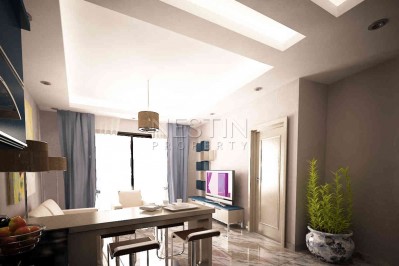 Квартиры 1+1 на стадии строительства в современной резиденции в районе Махмутлар фото 17