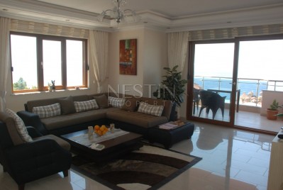 Меблированная квартира 2+1 с панорамным видом на море в районе Махмутлар фото 9