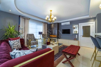 Дизайнерская квартира 2+1 с интересным ремонтом в новом доме в Махмутларе фото 11