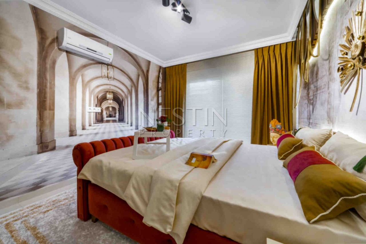 Дизайнерская квартира 2+1 с интересным ремонтом в новом доме в Махмутларе фото 21