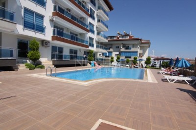 Меблированный дуплекс 2+1 с видом на Средиземное море в районе Кестель фото 1