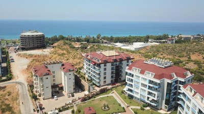 Меблированный дуплекс 2+1 с видом на Средиземное море в районе Кестель фото 3