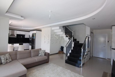 Меблированный дуплекс 2+1 с видом на Средиземное море в районе Кестель фото 11