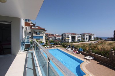 Меблированный дуплекс 2+1 с видом на Средиземное море в районе Кестель фото 17