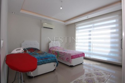 Меблированный дуплекс 2+1 с видом на Средиземное море в районе Кестель фото 20