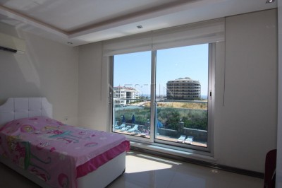 Меблированный дуплекс 2+1 с видом на Средиземное море в районе Кестель фото 21