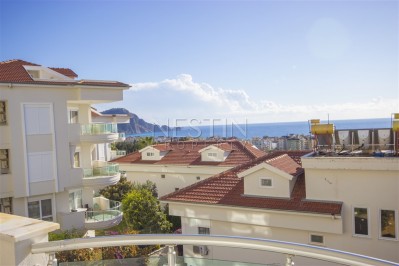 Квартира 2+1 с дизайнерской мебелью в центре Алании, вид на пляж Клеопатры фото 6