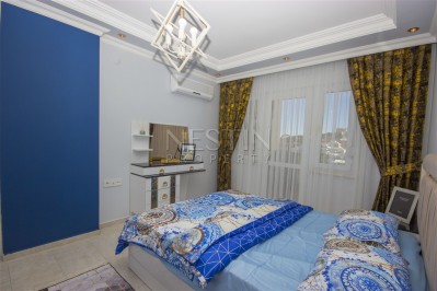 Квартира 2+1 с дизайнерской мебелью в центре Алании, вид на пляж Клеопатры фото 9