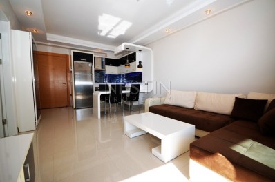 Квартира 1+1 с видом на море в комплексе класса Люкс в районе Махмутлар фото 17