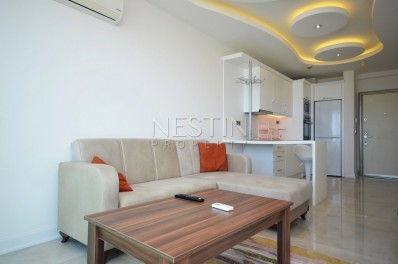 Квартира 1+1 с видом на море в роскошном комплексе в Махмутларе фото 13