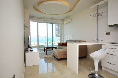 Квартира 1+1 с видом на море в роскошном комплексе в Махмутларе фото 15