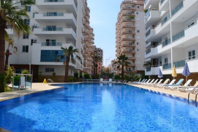 Большая светлая квартира 2+1 на проспекте Барбаросса в хорошем комплексе в Махмутларе фото 4