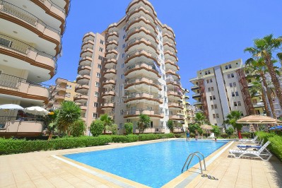 Квартира 2+1 с видом на море в комплексе в центре Махмутлара фото 1