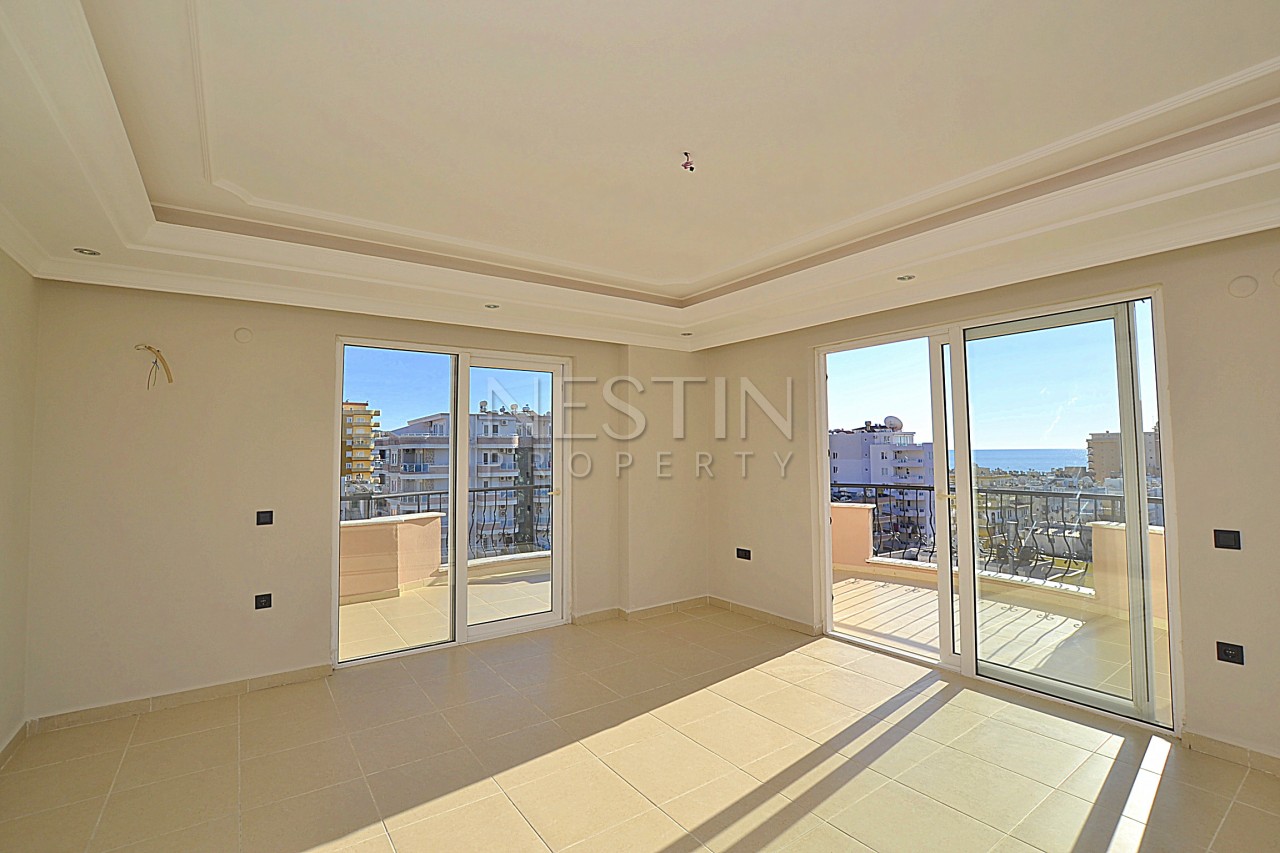 Квартира 2+1 с видом на море в комплексе в центре Махмутлара фото 8