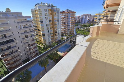Квартира 2+1 с видом на море в комплексе в центре Махмутлара фото 21