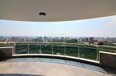 Просторный двухэтажный пентхаус 4+1 с панорамным видом на море в Махмутларе фото 11