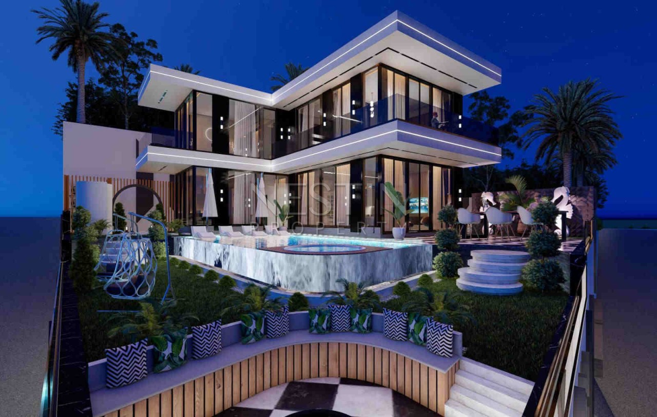 Отдельностоящая вилла 4+1 с собственным бассейном в районе Каргыджак фото 1